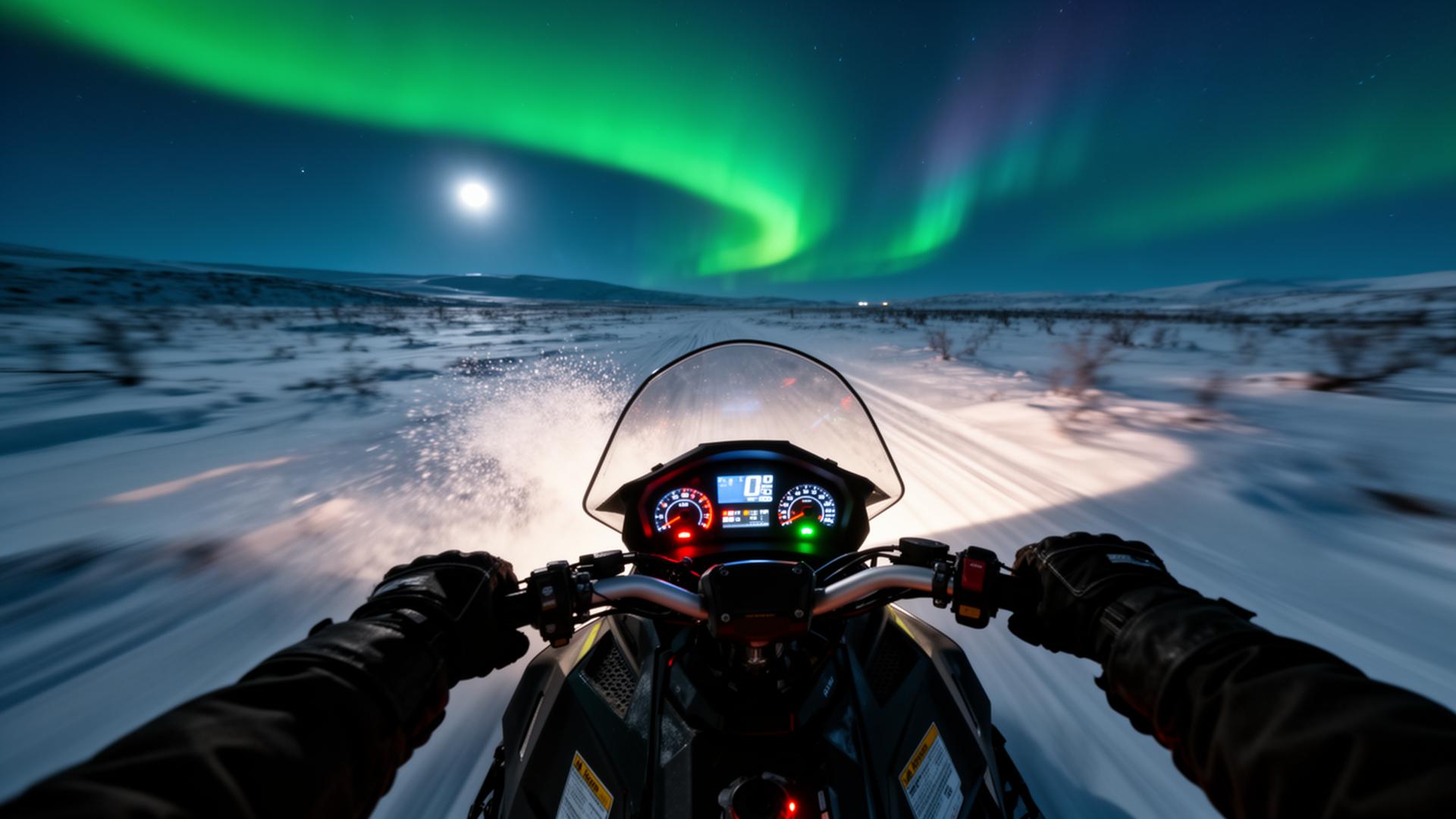 Snowmobile POV